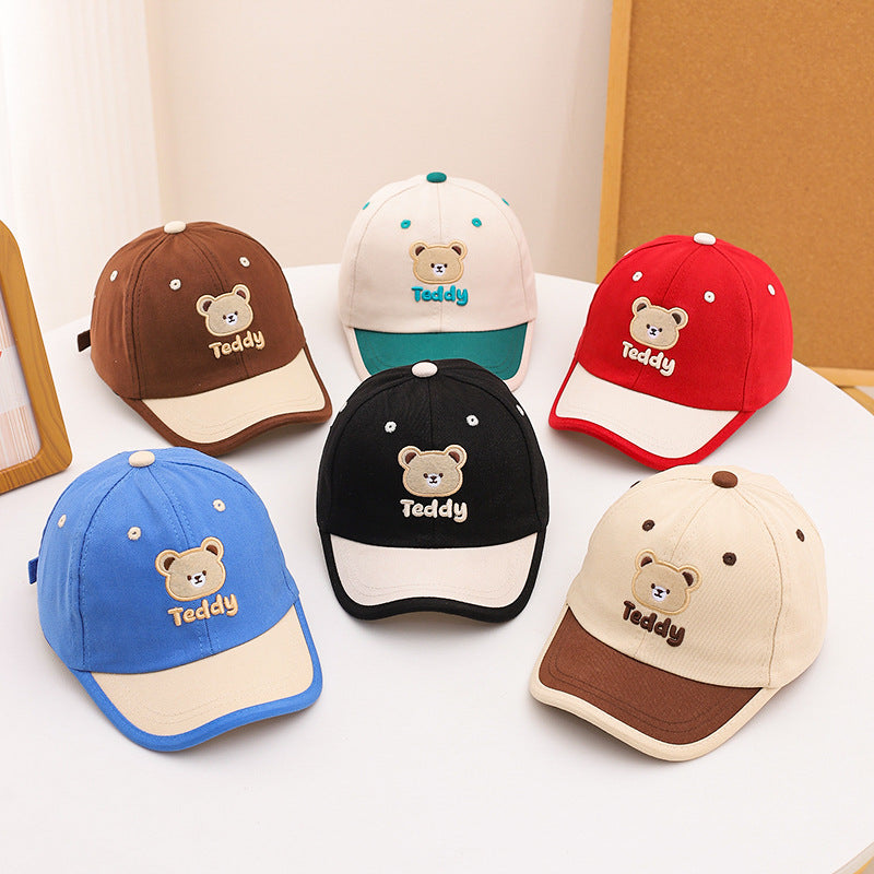 Kids' Cute Cotton Baseball Cap, Adjustable Fit