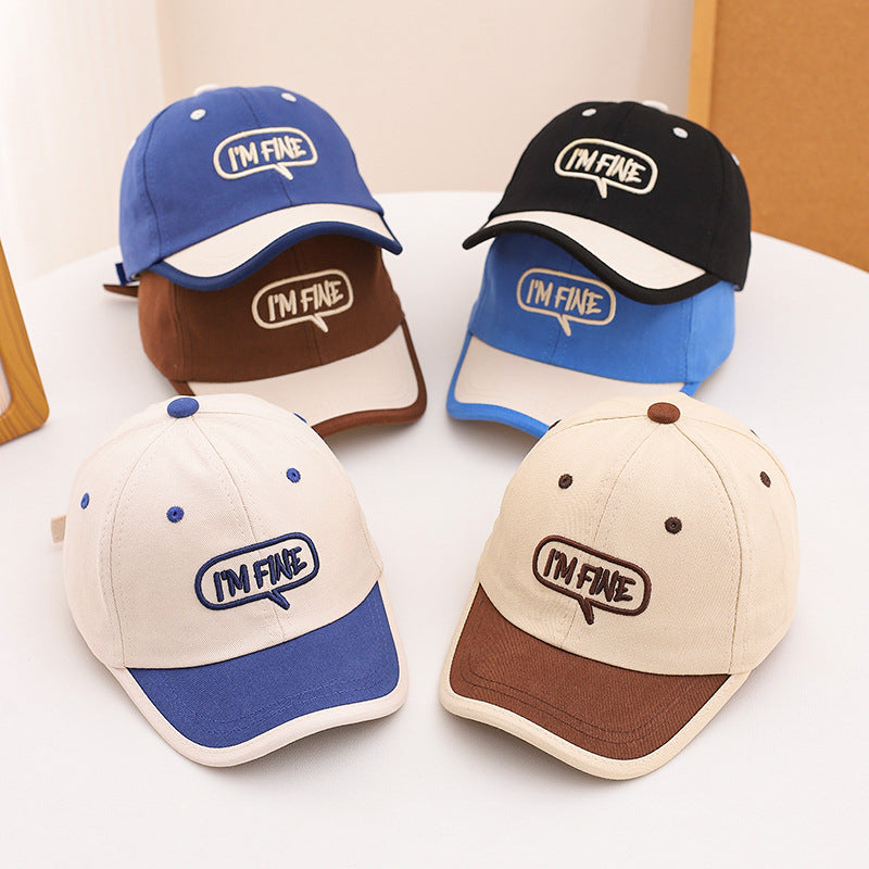 Kids' Cute Cotton Baseball Cap, Adjustable Fit