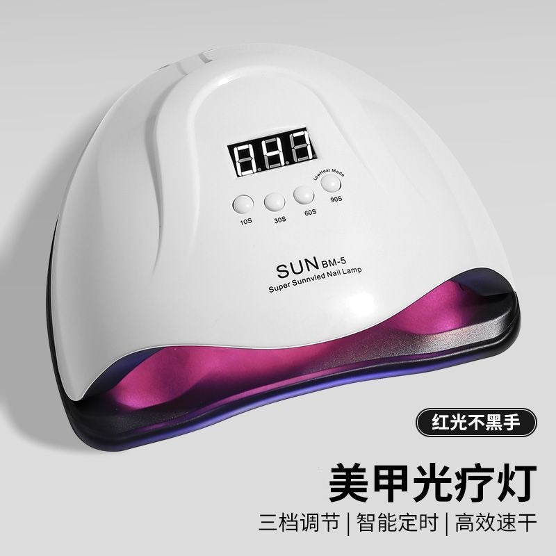 66 LED Nail Lamp UV Gel Polish Curing Light Red White Light