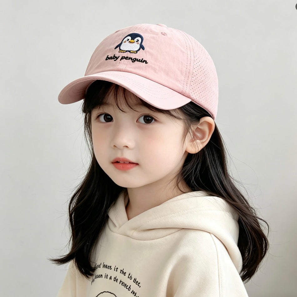 Kids' Little Penguin Breathable Mesh Baseball Cap