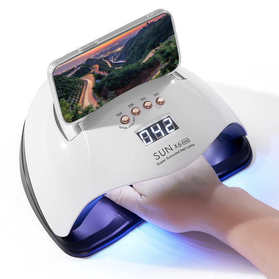 X6 Max UV LED Nail Lamp 45/66 Beads Gel Polish Curing Lamp
