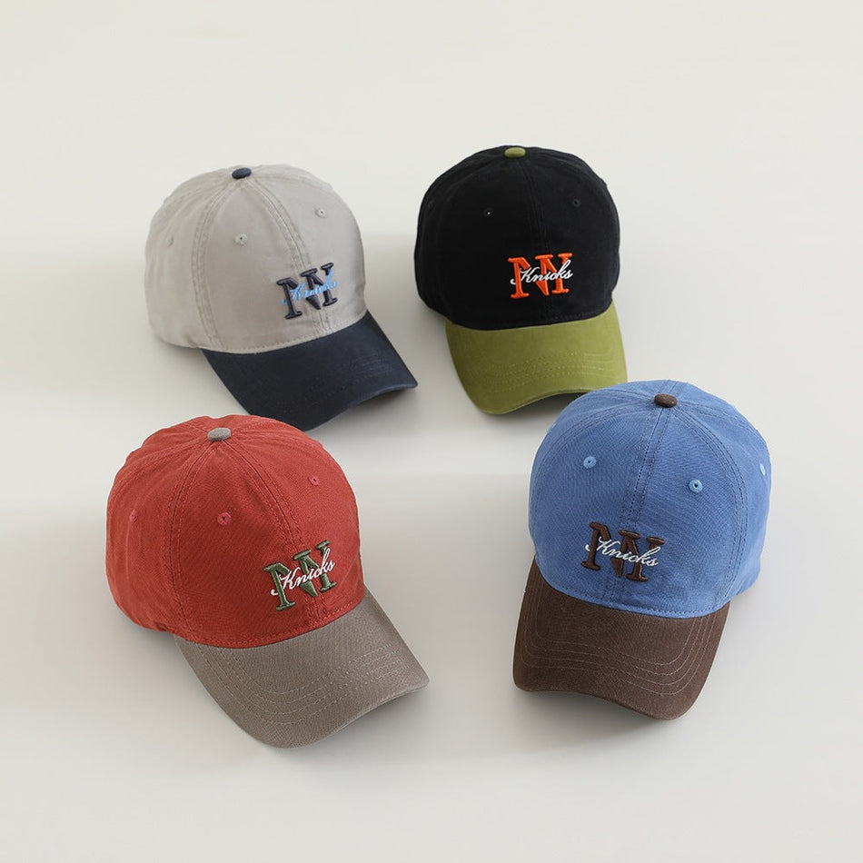 Kids' Retro Style Cotton Baseball Cap, All-Match
