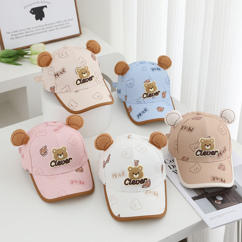 Kids' Cartoon Cotton Duckbill Cap, Breathable