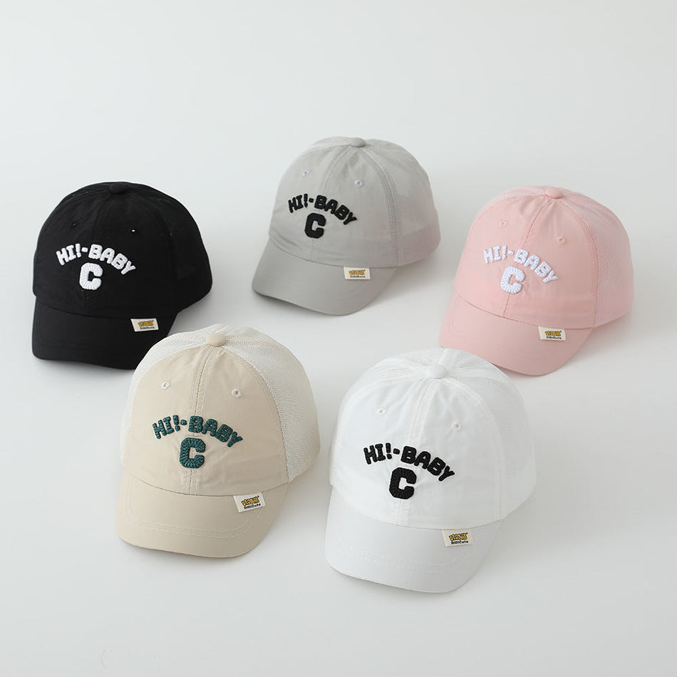 Baby Half Mesh Soft Brim Sun Baseball Cap