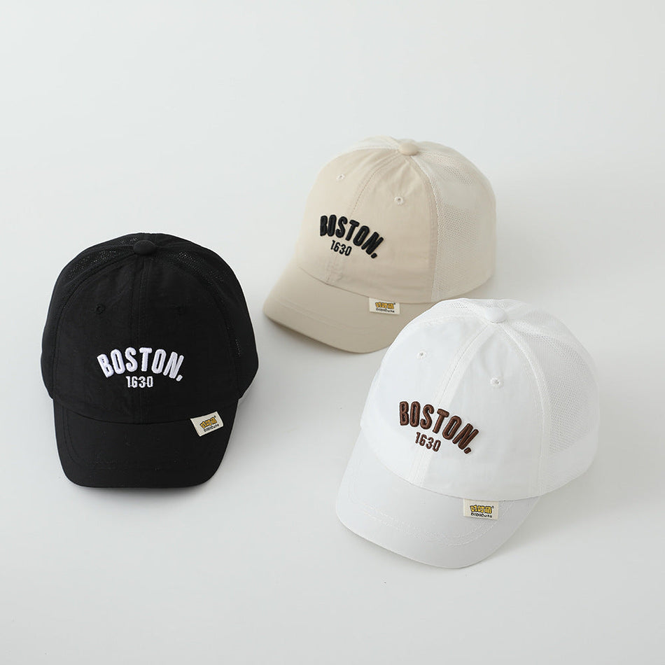Baby Half Mesh Soft Brim Sun Baseball Cap