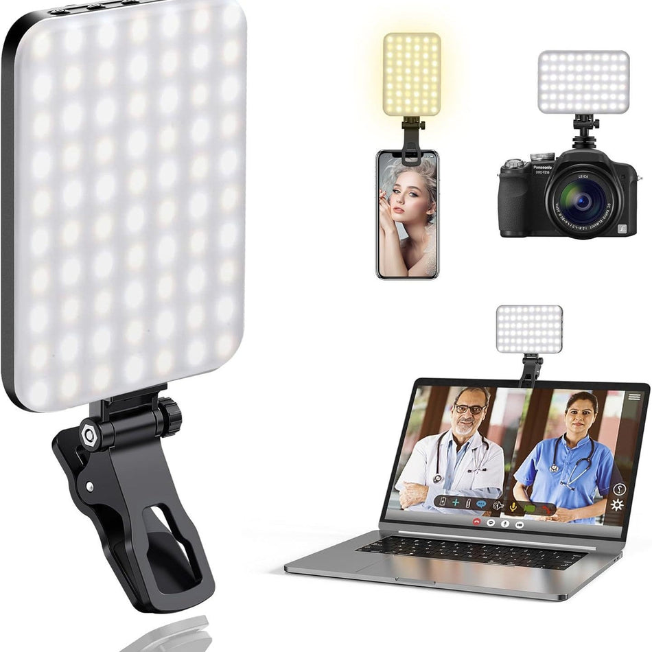 Rechargeable Clip-On Fill Light for Phone Photography and Selfies
