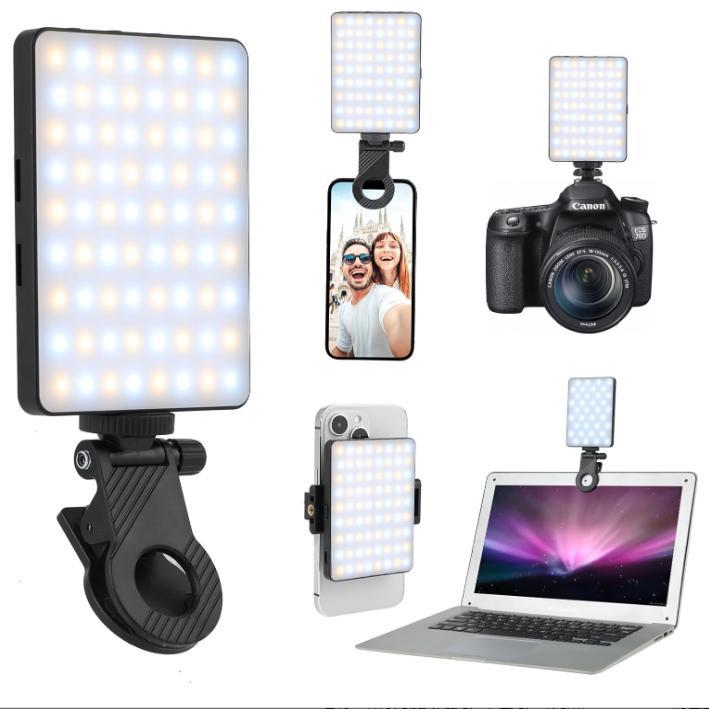 RGB Clip-On Fill Light for Mobile Phone Tablet and Camera