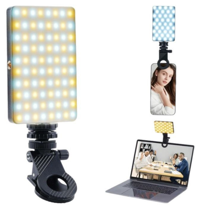 LED Clip-On Fill Light for Phone Camera Selfies and Video