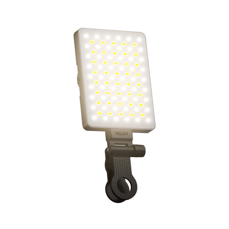 Magnetic Clip-On Mobile Phone Fill Light with Three-Color LED