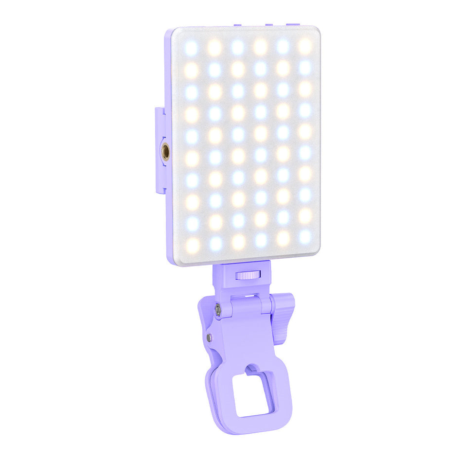 RGB Clip-On Fill Light for Laptop, Phone and Live Streaming