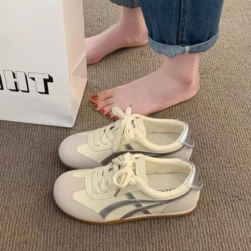 Women's American Retro Soft-Sole Sneakers, Silver