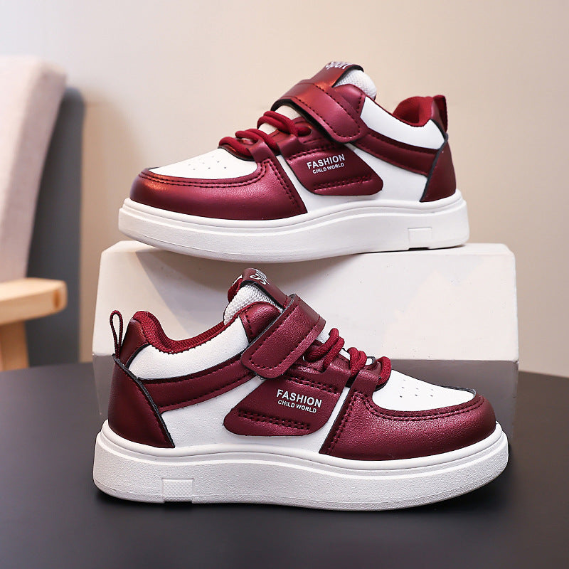 Kids' Color Splice Sports Shoes, Anti-Slip Sole