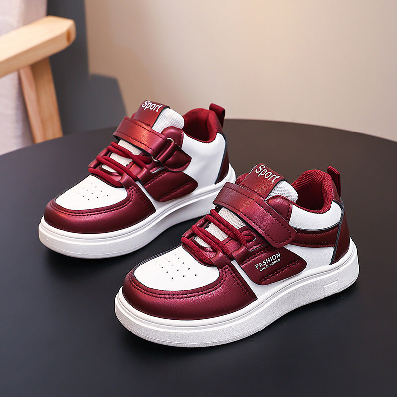 Kids' Color Splice Sports Shoes, Anti-Slip Sole