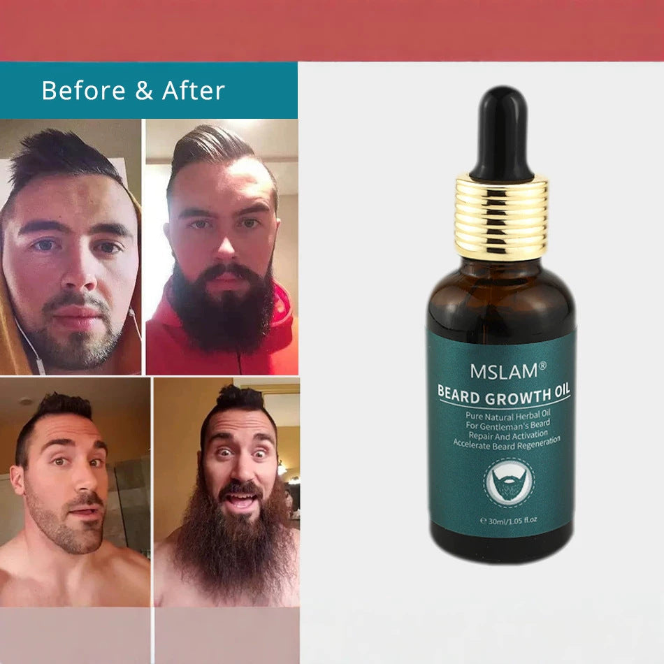 MSLAM Beard Care Oil, Moisturizing Beard Essential Oil
