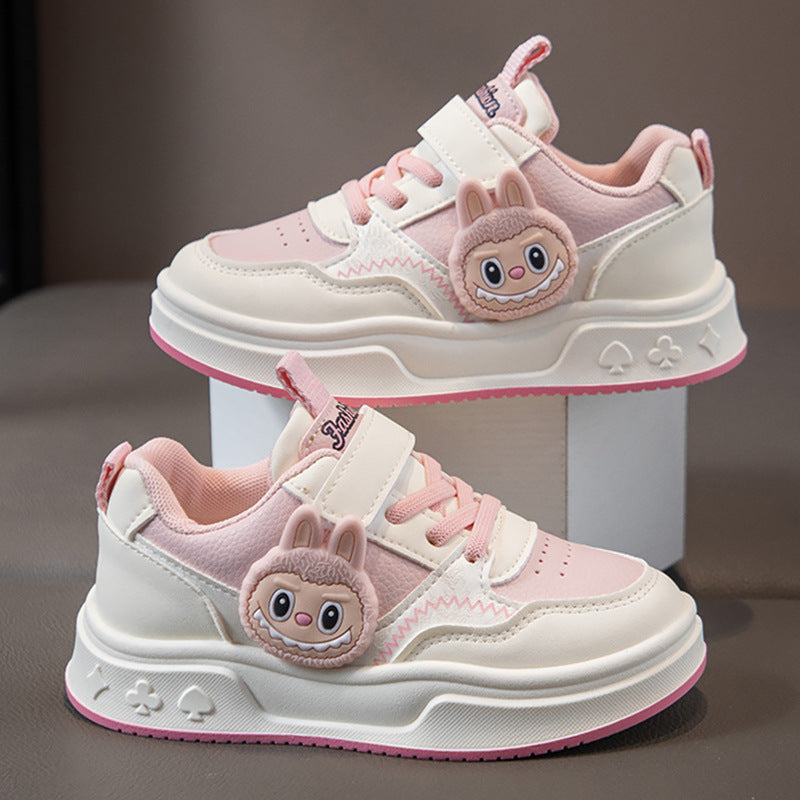 Girls' Cartoon Waterproof Low-Top Sport Sneakers