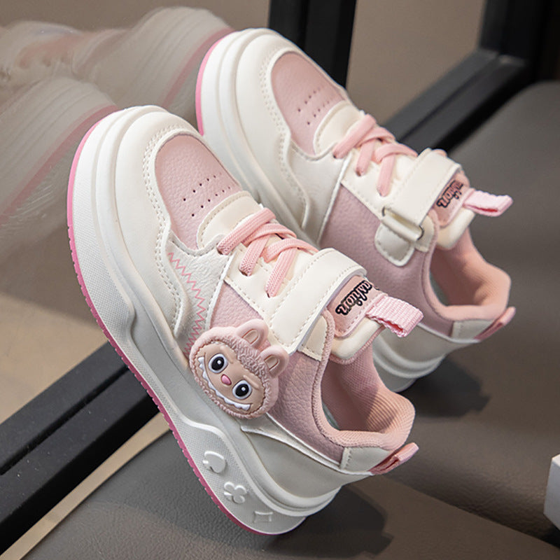 Girls' Cartoon Waterproof Low-Top Sport Sneakers