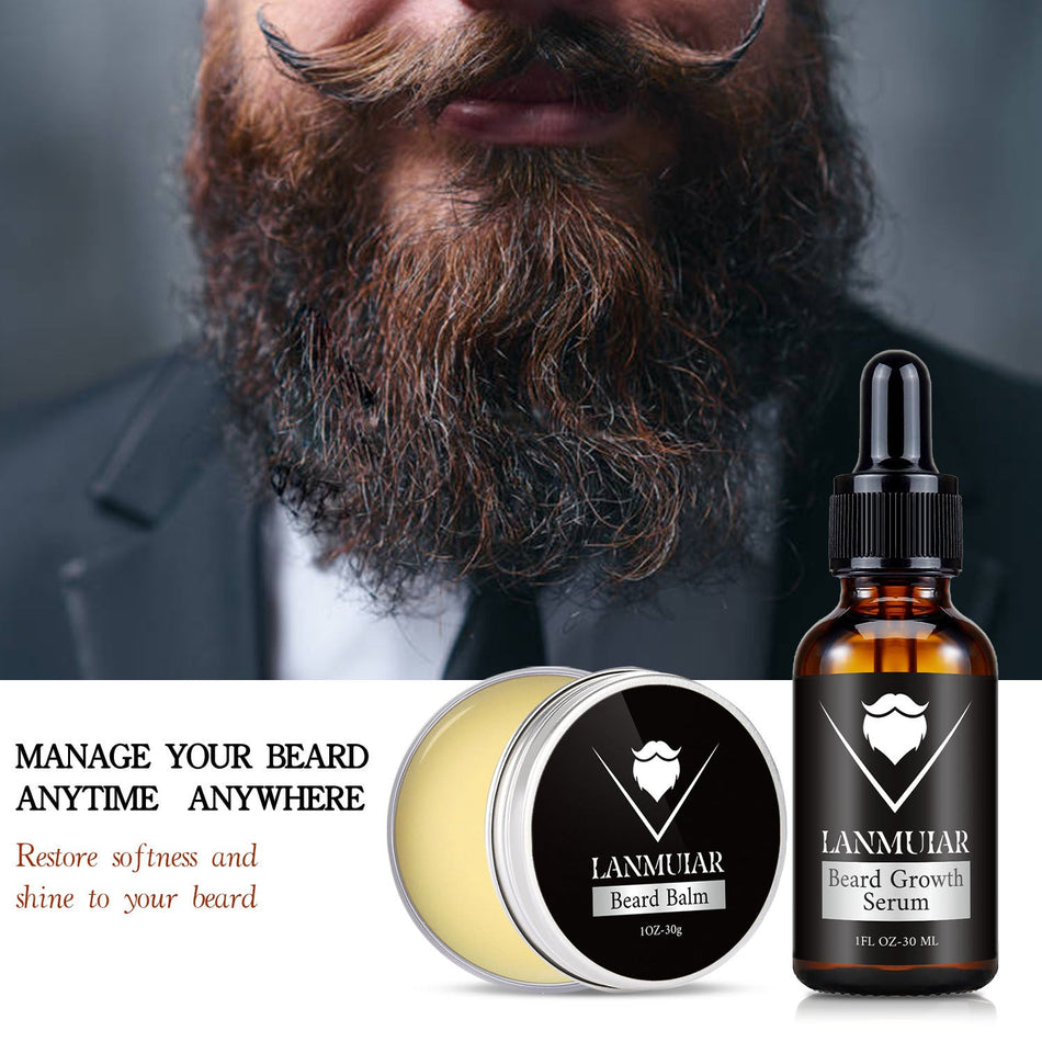 Lanmuiar Beard Oil, Moisturizing Soft Care Essential Oil