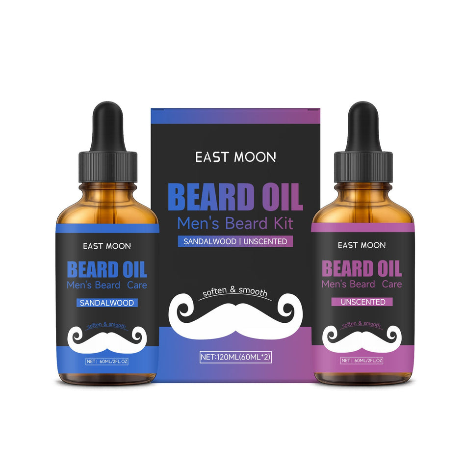 East Moon Beard Oil Set, Nourishing Daily Care Oil