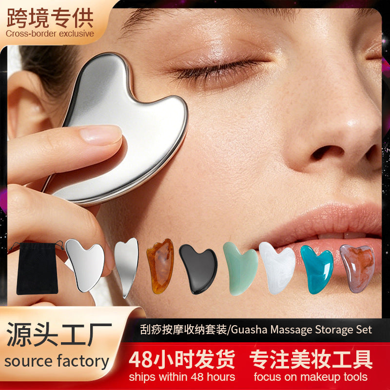 Resin Facial Scraping Board Beauty Massage Tool for Skincare