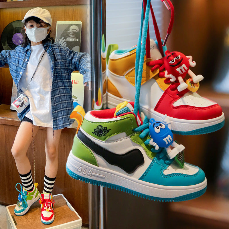 Kids' Korean Style Mandarin Duck Color Sneakers