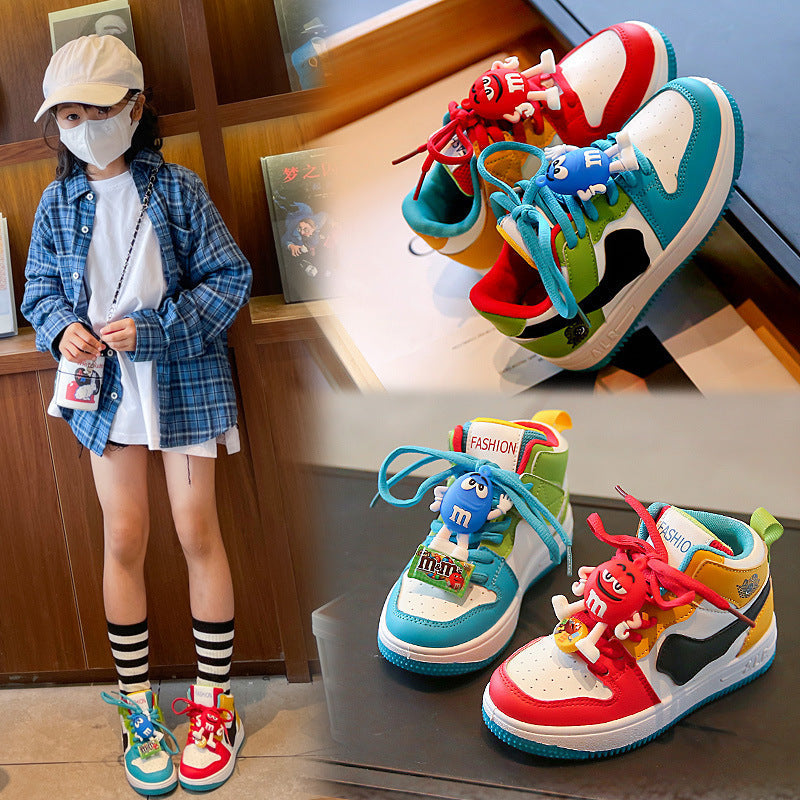 Kids' Korean Style Mandarin Duck Color Sneakers