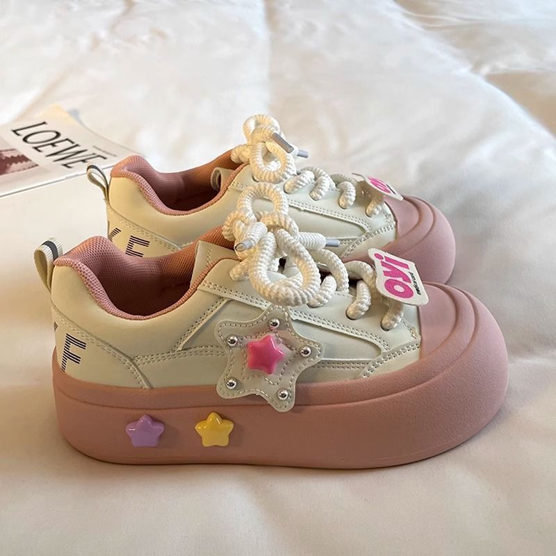Girls' Super Soft Thick-Sole Princess Sneakers