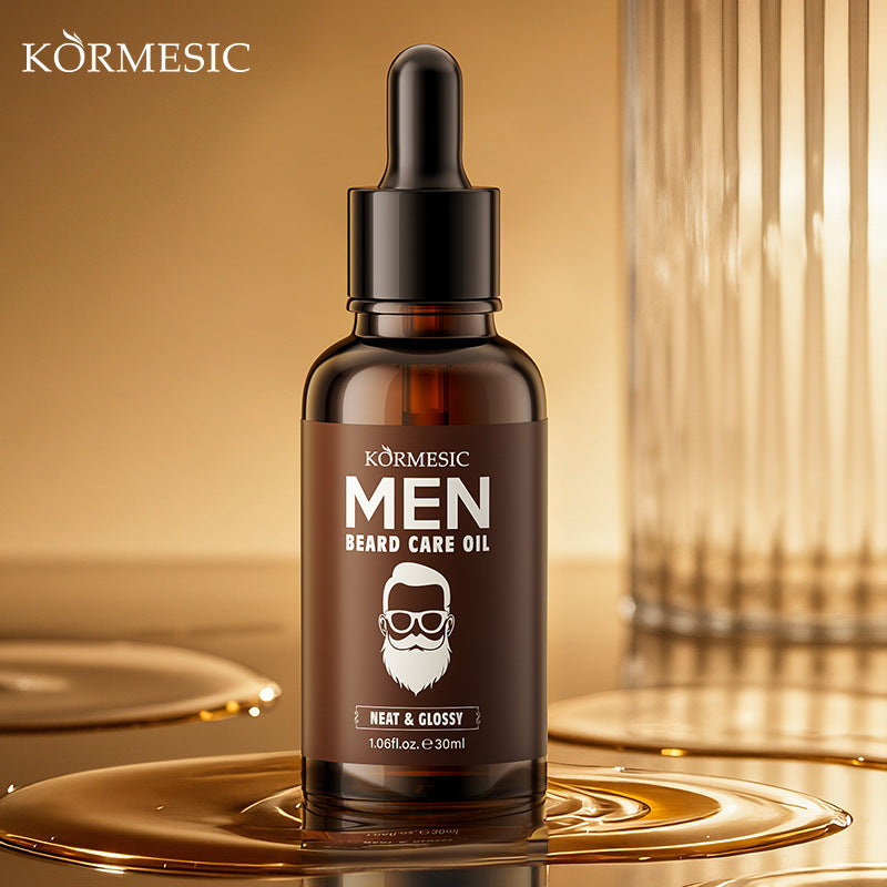 Kormesic Men's Beard Care Oil, Moisturizing Hydrating Formula