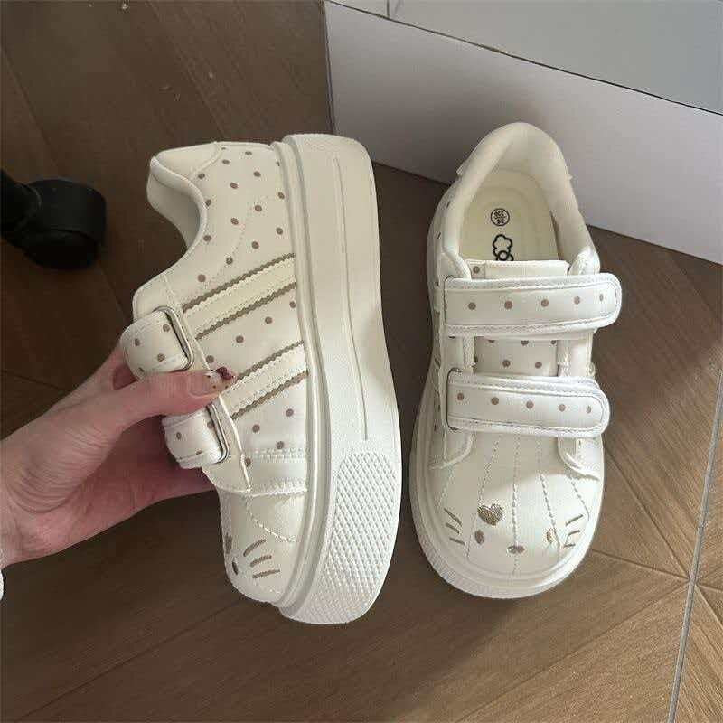 Kids' Bread White Board Shoes, Thick-Soled