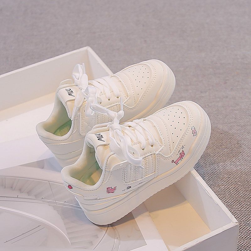 Girls' Cartoon Versatile Non-Slip Sport Sneakers