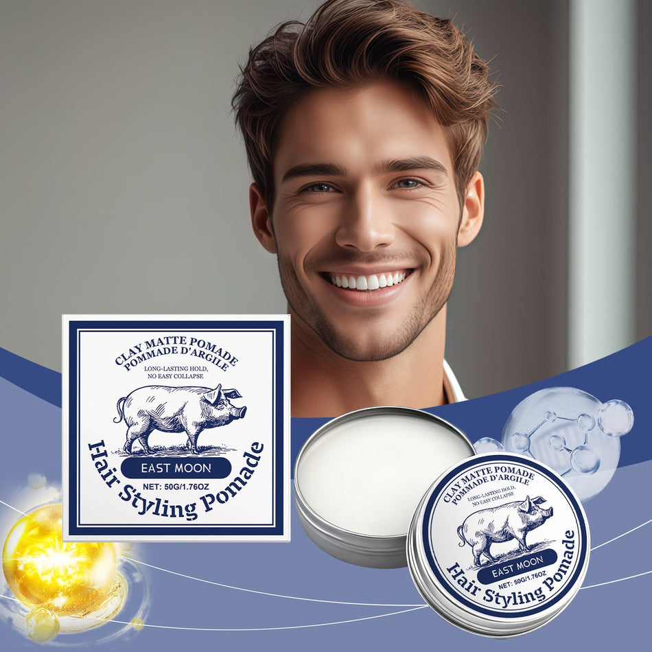 Matte Styling Hair Mud for Men, Refreshing Non-Sticky Formula