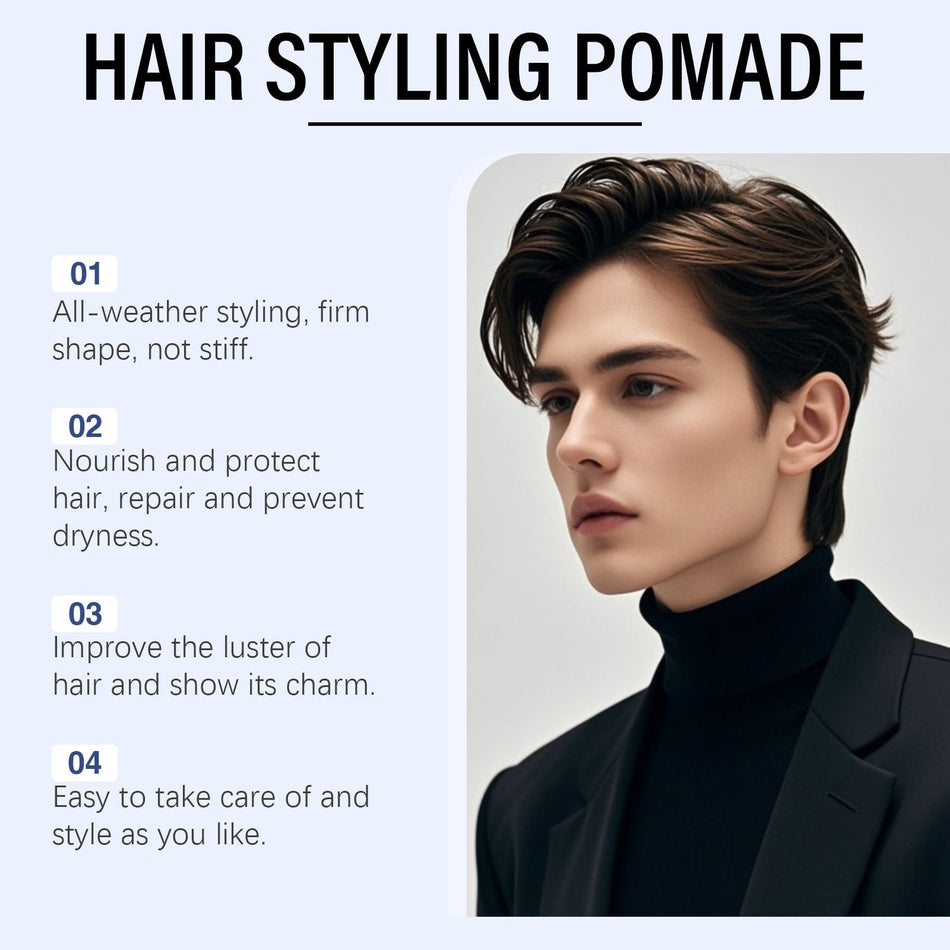 Matte Styling Hair Mud for Men, Refreshing Non-Sticky Formula