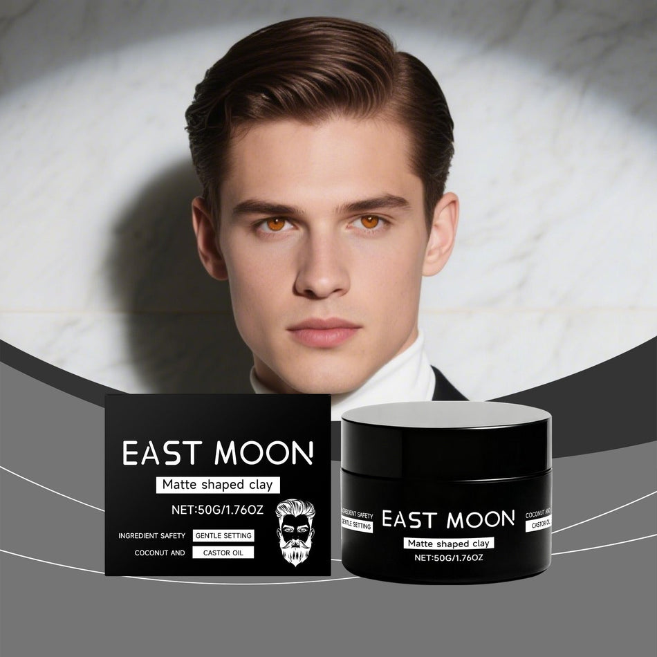 East Moon Matte Hair Mud, Refreshing Non-Stick Styling for Men