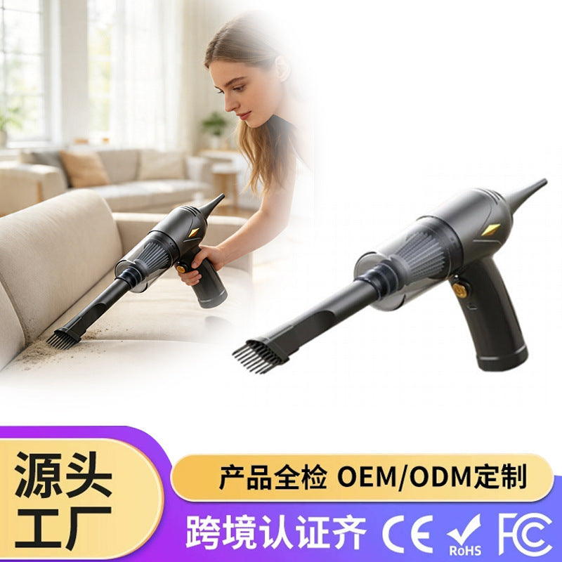 Cordless Car Vacuum Cleaner Wet Dry USB Handheld with LED Light