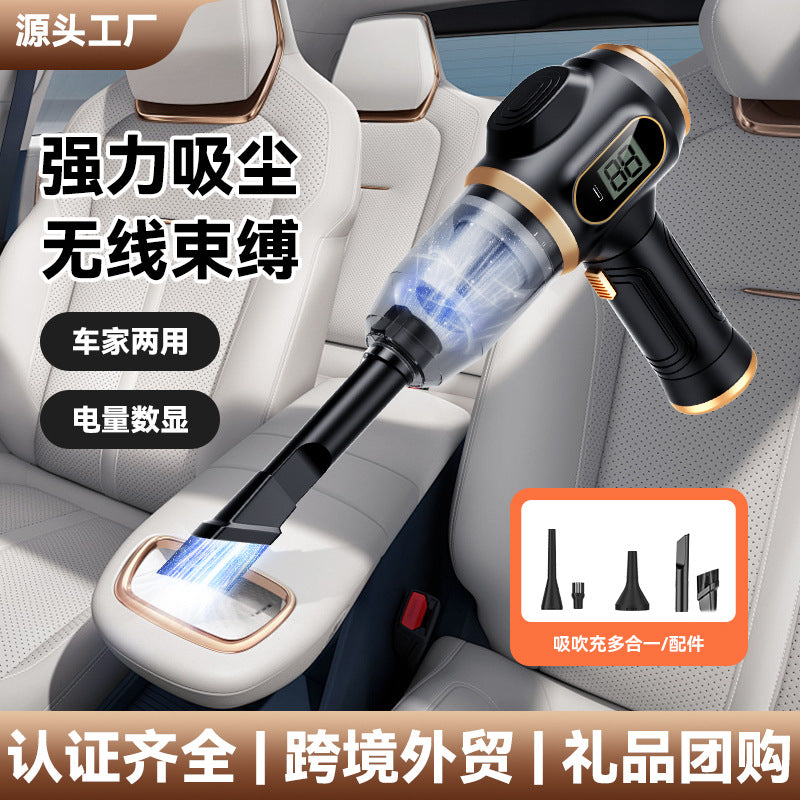 Cordless Mini Vacuum Cleaner with Blow Suction, Wet Dry USB