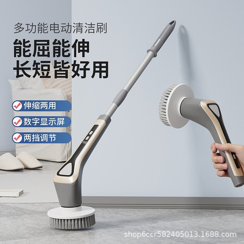 Multifunctional Electric Telescopic Cleaning Brush for Home