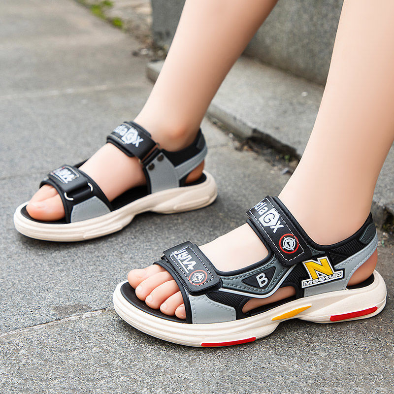 Boys' Summer Beach Sandals Soft Sole PVC Shoes for Children