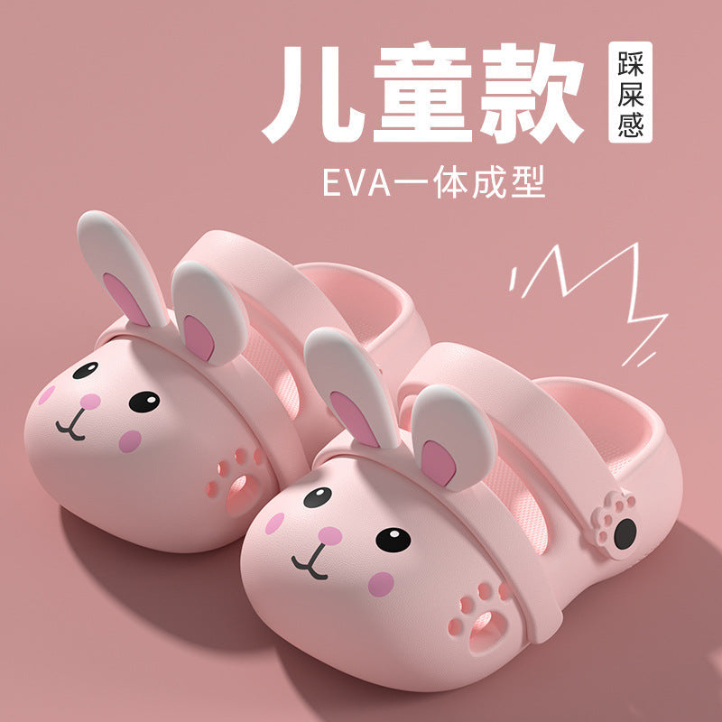 Girls' Rabbit EVA Slippers Lightweight Non-Slip Summer Shoes