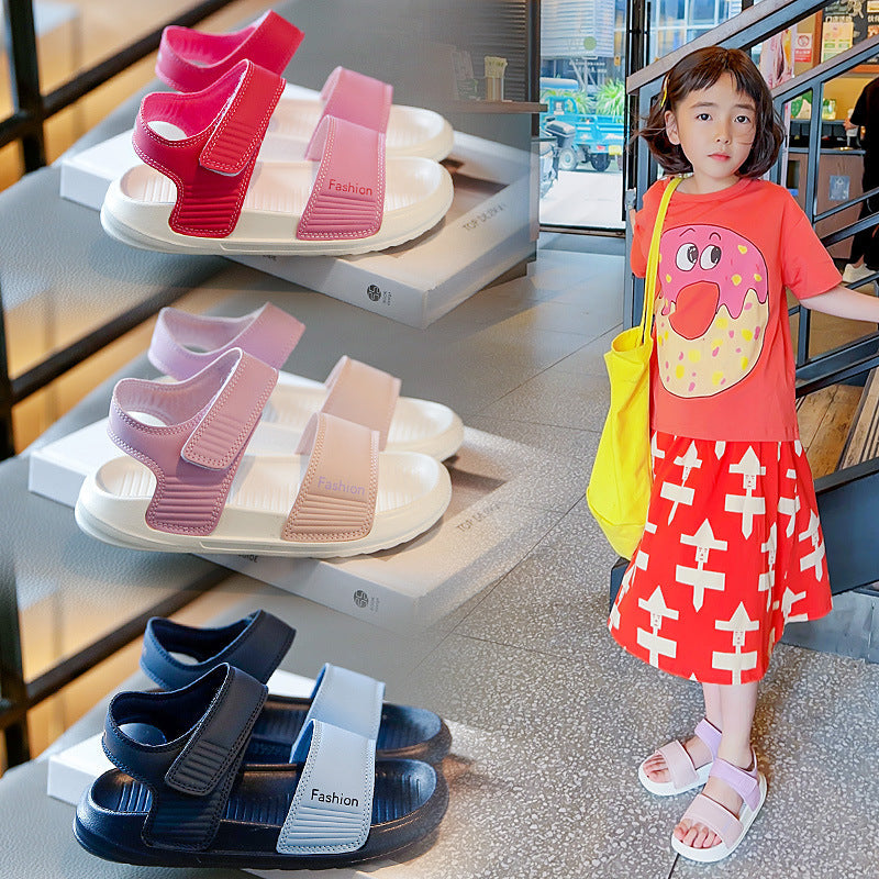 Girls' Lightweight Casual Sandals Soft Sole Non-Slip Shoes