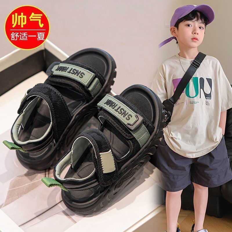 Boys' Sports Sandals Soft Sole Non-Slip Beach Shoes
