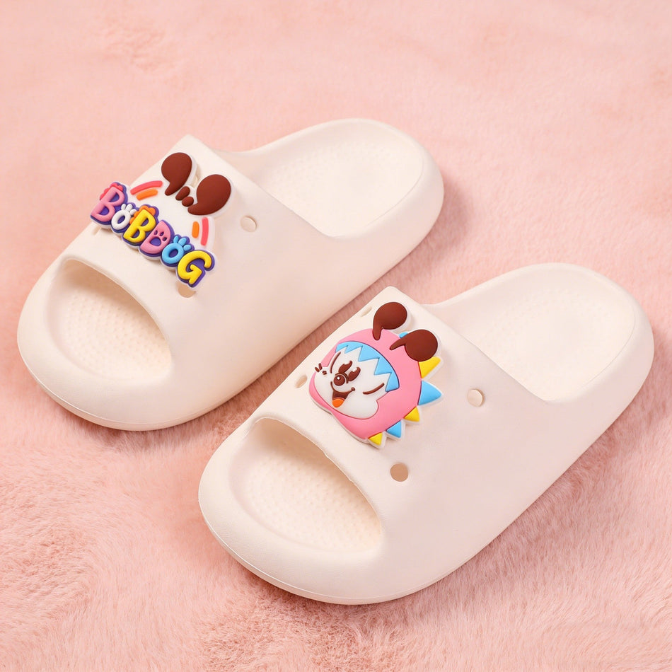 Bobdog Kids Cartoon Slide Sandals EVA Foam Non-Slip Indoor Shoes