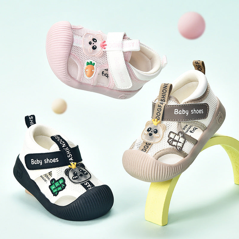 Toddler Cartoon Sandals Soft Sole Velcro Shoes for Boys and Girls
