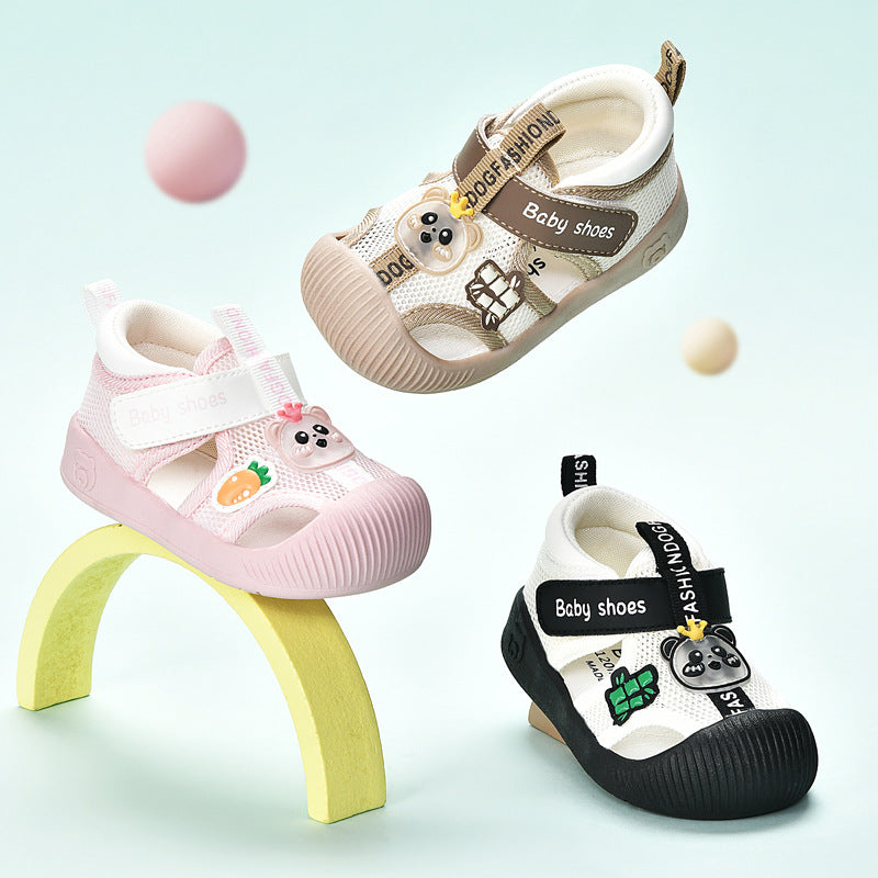 Toddler Cartoon Sandals Soft Sole Velcro Shoes for Boys and Girls