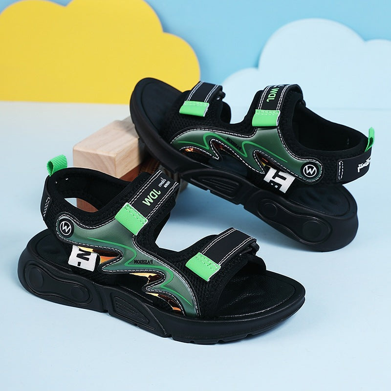 Ag.dog Boys' Open-Toe Sports Sandals with Velcro Strap Closure
