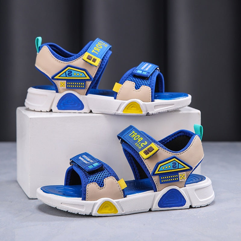 Kids' Open-Toe Sports Sandals, Lightweight EVA Beach Wear