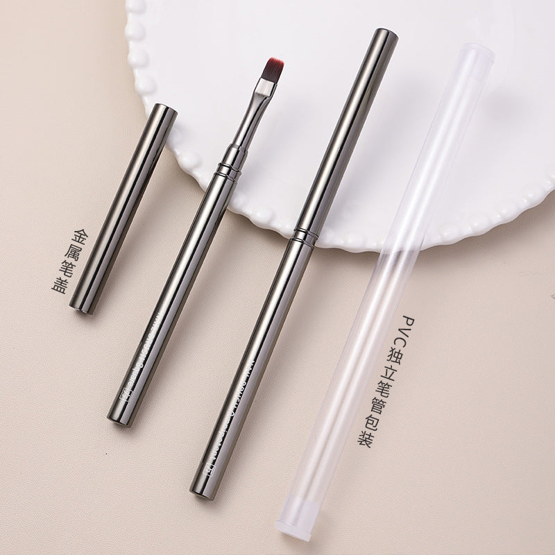 Metal Handle Nail Art Brush Set for Painting and Detailing