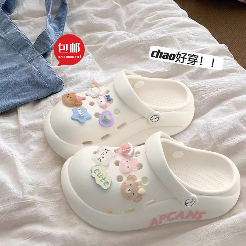 Girls' Croc Shoes Non-Slip Summer Beach Slippers for Kids
