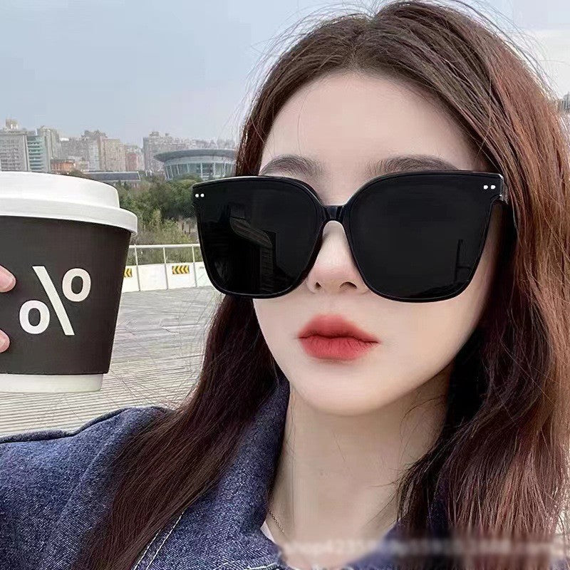 Unisex UV Sunglasses for Large Faces Slimming Driving Eyewear