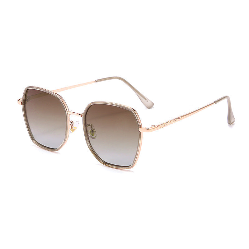 Women's Korean Milk Tea Sunglasses Polarized Driving Glasses