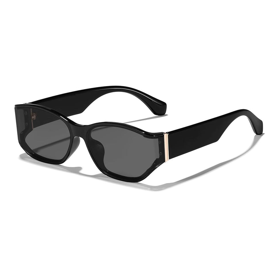 Women's Retro Cat-Eye Sunglasses Curved Lens Anti-UV Eyewear