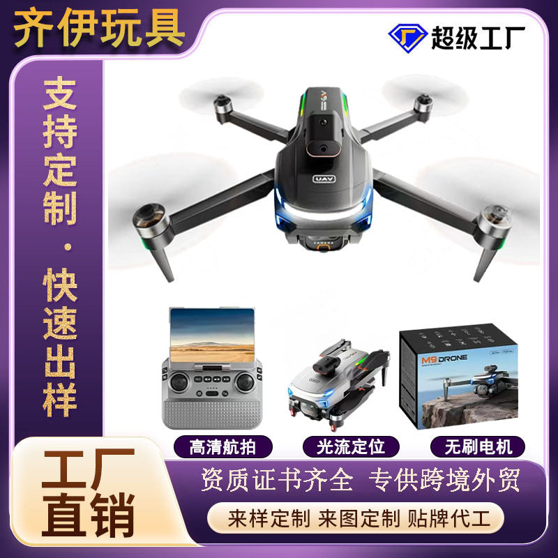 M9 Foldable Drone with HD Camera, Screen Remote and Avoidance